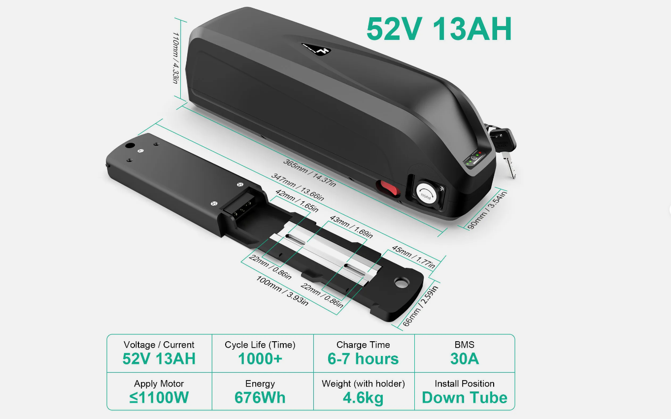 DownTube Battery Pack (750-1000w)